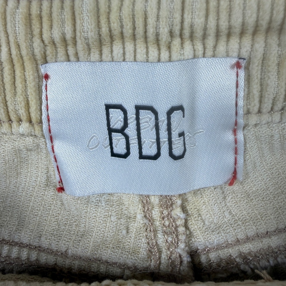 BDG Urban Outfitters Tan Corduroy High Rise Straight Leg Pants Women 27 Inseam - Picture 6 of 9